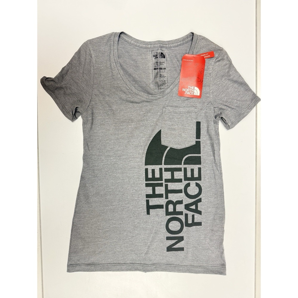 North Face Shirt Womans XS  Grey Outdoors Hiking Hiker New With Tags Pocket